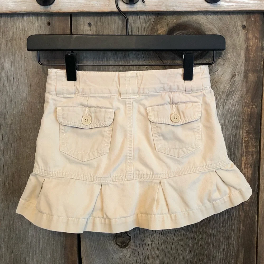 2006 GapKids Tan Khaki Pleated Skirt with Shorts Size 8 Girls